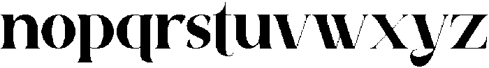Avathor Type Bold otf (700) Font LOWERCASE