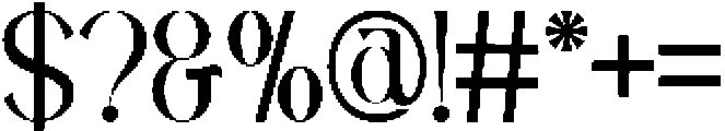 Avathor Type Light otf (300) Font OTHER CHARS