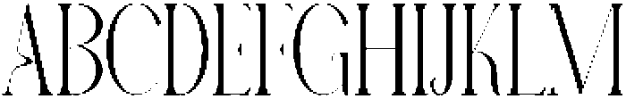 Avathor Type Thin otf (100) Font UPPERCASE