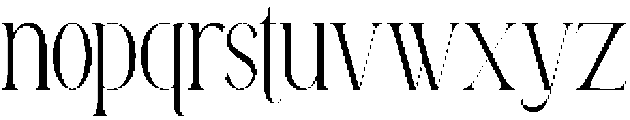 Avathor Type Thin otf (100) Font LOWERCASE