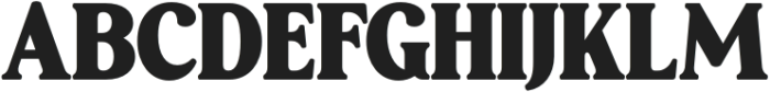 Aveburg Grande Regular otf (400) Font UPPERCASE