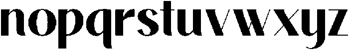 Avehope Bold otf (700) Font LOWERCASE