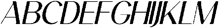 Avehope Italic otf (400) Font UPPERCASE