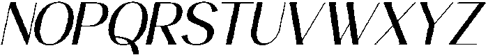 Avehope Italic otf (400) Font UPPERCASE