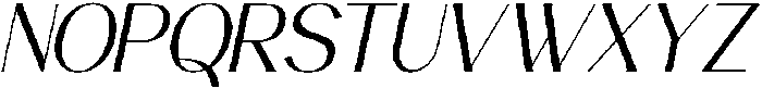 Avehope Light Italic otf (300) Font UPPERCASE
