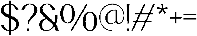 Avehope Light otf (300) Font OTHER CHARS