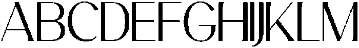 Avehope Light otf (300) Font UPPERCASE
