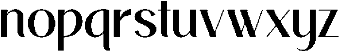 Avehope Medium otf (500) Font LOWERCASE