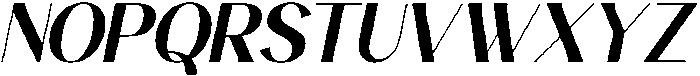 Avehope Semi Bold Italic otf (600) Font UPPERCASE