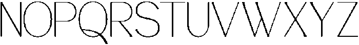 Avehope Thin otf (100) Font UPPERCASE