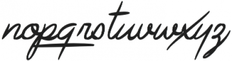 Avelana Medium Italic otf (500) Font LOWERCASE