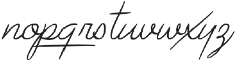 Avelana Thin Italic otf (100) Font LOWERCASE