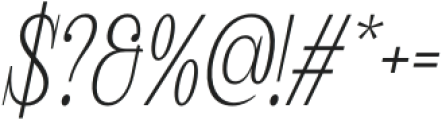 Avelion Italic otf (400) Font OTHER CHARS