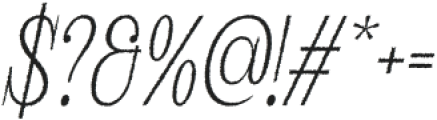 Avelion Rough Italic otf (400) Font OTHER CHARS