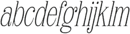 Avelion Rough Italic otf (400) Font LOWERCASE