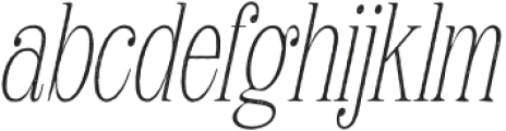 Avelion Stamp Italic otf (400) Font LOWERCASE