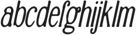 AvelionBlur-Italic otf (400) Font LOWERCASE