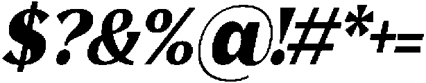 Avella Black Italic otf (900) Font OTHER CHARS