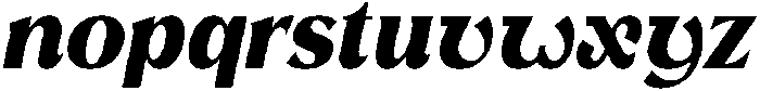 Avella Black Italic otf (900) Font LOWERCASE