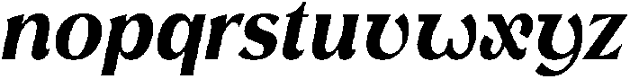 Avella Bold Italic otf (700) Font LOWERCASE