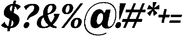 Avella Extra Bold Italic otf (700) Font OTHER CHARS