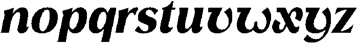 Avella Extra Bold Italic otf (700) Font LOWERCASE