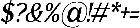 Avella Italic otf (400) Font OTHER CHARS