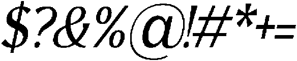 Avella Light Italic otf (300) Font OTHER CHARS