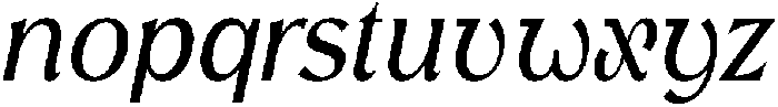 Avella Light Italic otf (300) Font LOWERCASE