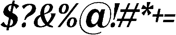 Avella Semi Bold Italic otf (600) Font OTHER CHARS