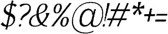Avella Thin Italic otf (100) Font OTHER CHARS