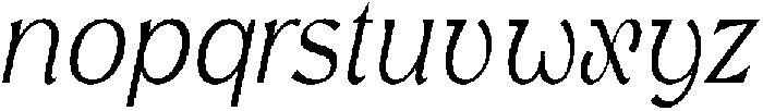 Avella Thin Italic otf (100) Font LOWERCASE