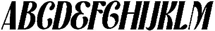 Aveloria Oblique otf (400) Font UPPERCASE