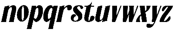 Aveloria Oblique otf (400) Font LOWERCASE