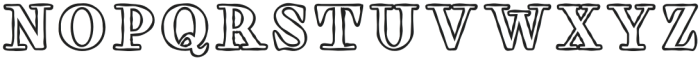 Aventia Serif Outline otf (400) Font UPPERCASE