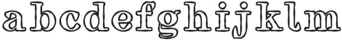 Aventia Serif Outline otf (400) Font LOWERCASE