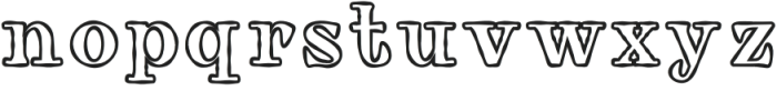 Aventia Serif Outline otf (400) Font LOWERCASE