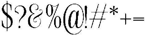 Avenue Amore Regular otf (400) Font OTHER CHARS
