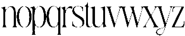 Avenue Amore Regular otf (400) Font LOWERCASE