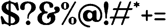 Avenue Regular otf (400) Font OTHER CHARS