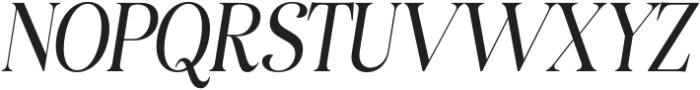 Avenza Condensed Italic otf (400) Font UPPERCASE