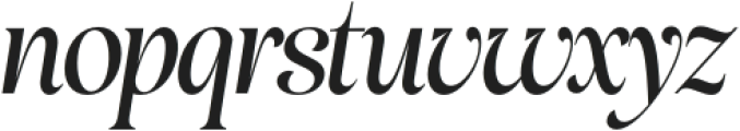 Avenza Condensed Italic otf (400) Font LOWERCASE