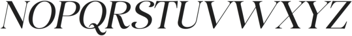 Avenza Italic otf (400) Font UPPERCASE