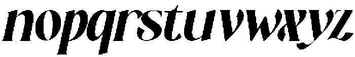 Averdyn Oblique otf (400) Font LOWERCASE