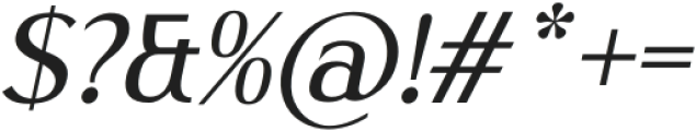 Averilsad Italic otf (400) Font OTHER CHARS
