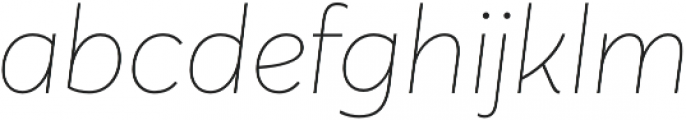 Averta CY Extrathin Italic otf (100) Font LOWERCASE