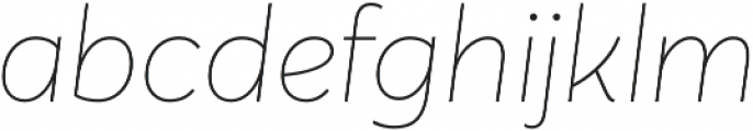 Averta Extrathin Italic otf (100) Font LOWERCASE