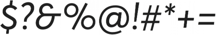 Averta Regular Italic otf (400) Font OTHER CHARS