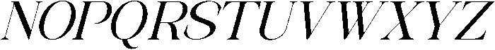 Avilona Bold Slanted otf (700) Font UPPERCASE