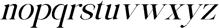 Avilona Bold Slanted otf (700) Font LOWERCASE